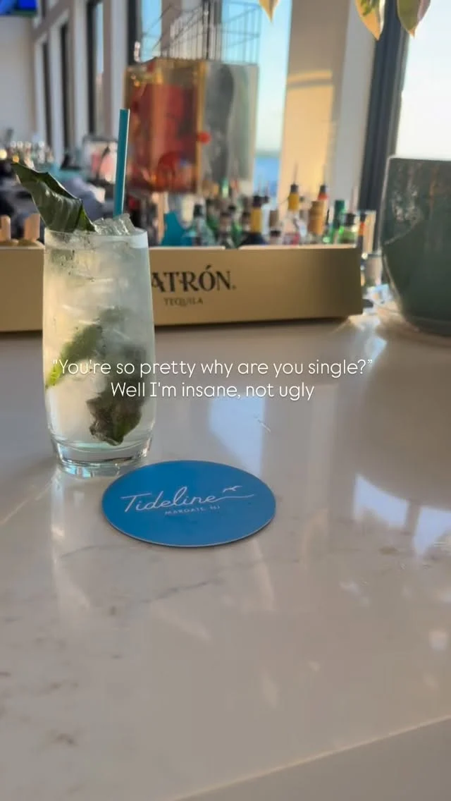 You can’t fix crazy, but you can pour it a cocktail, between 4pm – 6pm at Happy Hour. 💅🍸

🩵Doors open at 4pm

🍸Happy Hour | 4pm - 6pm

🌅Sunset 6:01pm

📍9317 Amherst Avenue, Margate, NJ