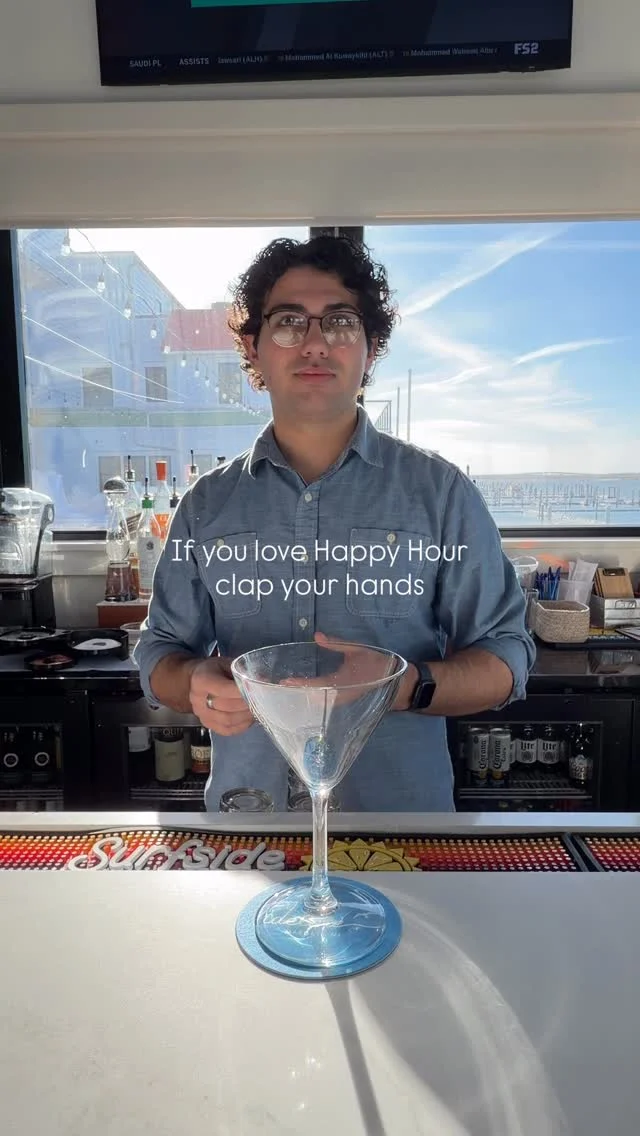 This is your sign to join us for Happy👏🏻Hour👏🏻Wednesday through Sunday, 3pm - 6pm.🍸

🩵Serving lunch beginning at 11:30am

🌅Sunset 5:22pm

📍9317 Amherst Avenue, Margate, NJ