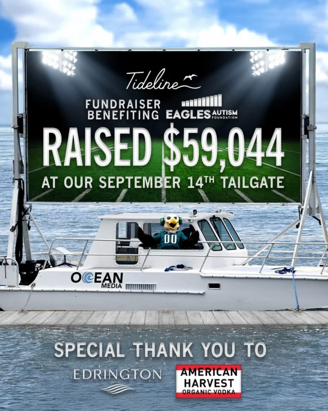 Together, we turned our September 14th tailgate into $59,044 for @eaglesautism 

THANK YOU for your generosity, your energy, and support for an incredible cause. 💚🦅

Our hearts are full🩵

The Tideline Family