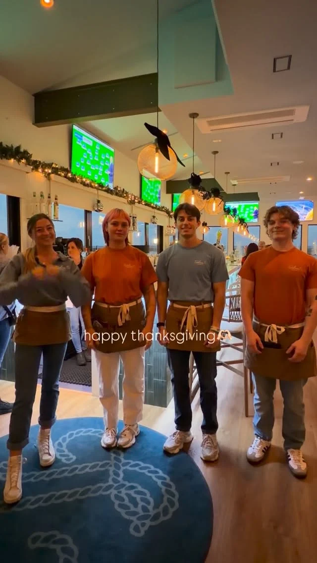 This Thanksgiving, we’re taking a moment to say thank you. 🫶🏻

This year at Tideline has been one for the books. From the first sunny days of June to these amazing fall sunsets, you’ve filled our tables with energy, kindness, and community. Every shared plate, every sunset toast, every “you’ve got to try this place” recommendation helped shape who we are becoming.

To our staff, who pour passion and personality into every shift, and to our guests, whether you drifted in once or joined us all season long, thank you for embracing Tideline with open arms. Your support, your feedback, and your love for this waterfront destination we’re building together mean more than you know.

We’re grateful for the memories, the momentum, and the privilege of serving you, and we can’t wait for all that’s ahead.

Wishing you a warm, joyful, and delicious Thanksgiving.
Your Tideline Family ❤️

Go Birds🦅