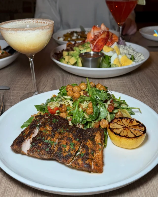 Our daily catch, your way. Grilled or blackened, paired with arugula pesto orzo. Chef Marsini nails it every time. 

🩵Doors open at 11:30am

🍸Happy Hour 4pm - 6pm

🌅 Sunset 4:52pm

📍9317 Amherst Avenue, Margate, NJ