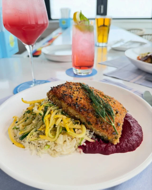 Chef Marsini’s Weekend Specials👨🏻‍🍳

✨Pistachio panko-encrusted salmon, delicately crisped and served over fragrant basmati rice with julienned zucchini and squash, finished with a vibrant beet purée.

✨Crispy breaded chicken cutlet layered with roasted poblano peppers, creamy brie, and fresh pesto, pressed on golden sourdough for a panini.

✨8oz. Grilled Burger topped with crisp lettuce, ripe tomato, golden onion rings, melted cheddar, and a rich honey bourbon BBQ sauce.

✨Ham + Cheese Croquette with a side of chipotle mayo.

📍9317 Amherst Avenue, Margate, NJ
