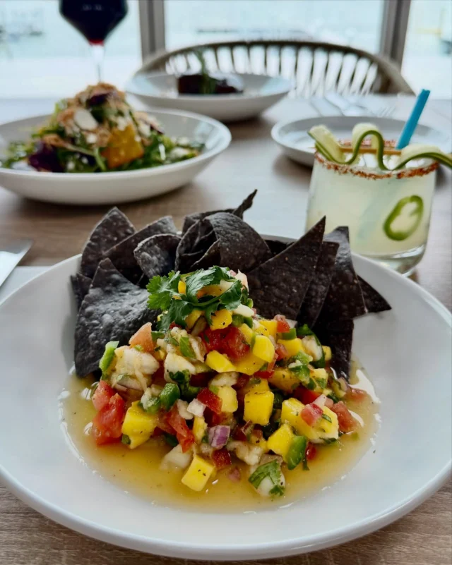 This is how Fridays start at Tideline. Citrus-kissed shrimp ceviche with sweet mango, crisp peppers, onion, and cilantro, served with blue corn chips. Here’s to great food, better company, and a weekend spent with family & friends.

🩵Doors open at 11:30am

🍸Happy Hour | 3pm - 6pm

🎸Live Music | Gene Shepherd | 6pm - 9pm

🌅 Sunset 7:24pm

📍9317 Amherst Avenue, Margate, NJ